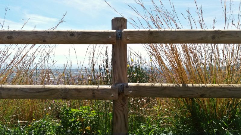 Wooden Farm Fence Installation